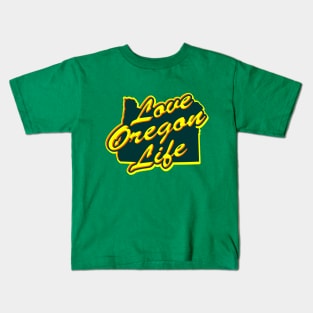 Love Oregon Life Kids T-Shirt